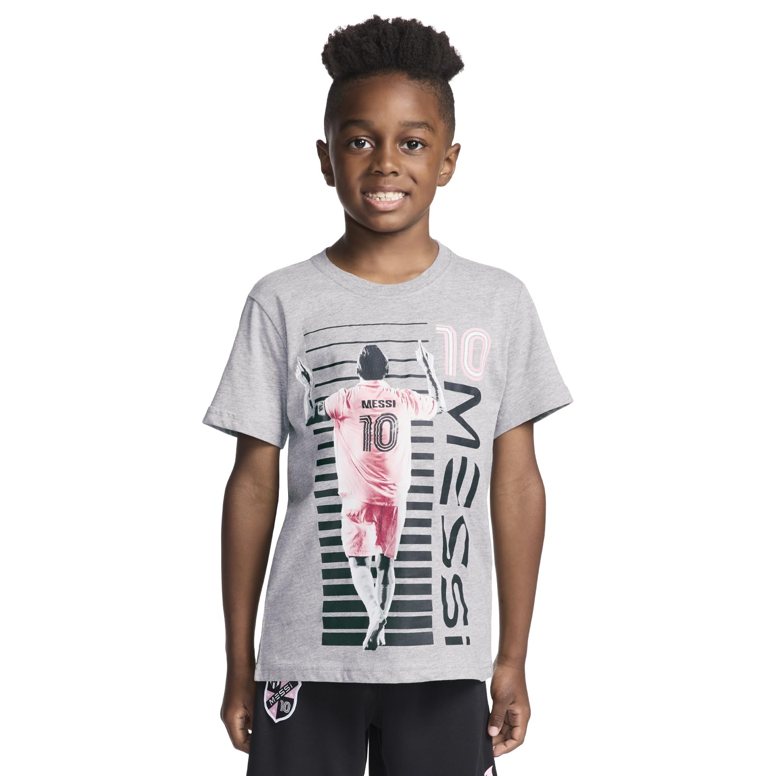 Boys' Lifestyle Short Sleeve T-Shirt, Slim-fit Graphic Tee, Cotton Blend Fabric